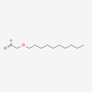 Acetaldehyde, (decyloxy)- 분자 구조