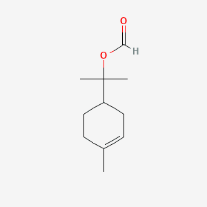 3-Cyclohexene-1-methanol, .alpha.,.alpha.,4-trimethyl-, formate 분자 구조