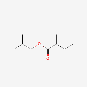 Butanoic acid, 2-methyl-, 2-methylpropyl ester 분자 구조
