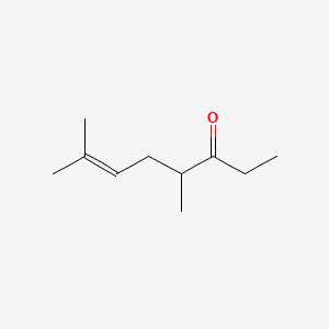 6-Octen-3-one, 4,7-dimethyl- 분자 구조