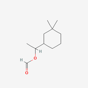 Cyclohexanemethanol, .alpha.,3,3-trimethyl-, 1-formate 분자 구조