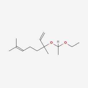 1,6-Octadiene, 3-(1-ethoxyethoxy)-3,7-dimethyl- 분자 구조