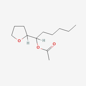 TETRAHYDRO-PENTYLFURFURYL ACETATE Molecular structure