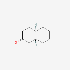 2(1H)-Naphthalenone, octahydro-, trans- 분자 구조