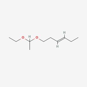3-Hexene, 1-(1-ethoxyethoxy)-, (E)- 분자 구조