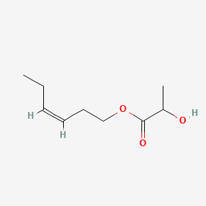 Propanoic acid, 2-hydroxy-, 3-hexenyl ester, (Z)- 분자 구조