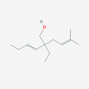 3-Hexen-1-ol, 2-ethyl-2-(3-methyl-2-butenyl)- 분자 구조