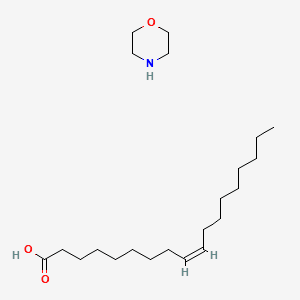 9-Octadecenoic acid, (Z)-, compound with morpholine (1:1) 분자 구조