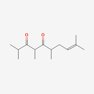 TETRAMETHYLDECENEDIONE 분자 구조