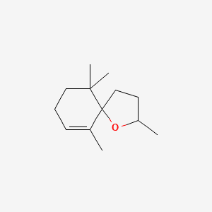 TETRAMETHYL-1-OXASPIRO-6-DECENE 분자 구조