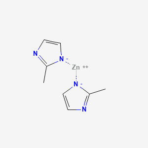 ZINC BIS-METHYLIMIDAZOLE 분자 구조
