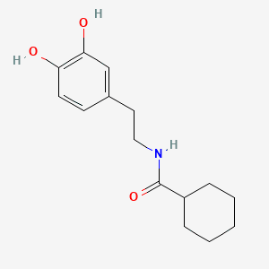 N-CYCLOHEXANOYL DOPAMINE 분자 구조