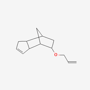 Ether, allyl 3a,4,5,6,7,7a-hexahydro-4,7-methanoinden-5(or 6)-yl 분자 구조