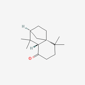 HEXAHYDRO-TETRAMETHYLMETHANONAPHTHALEN-8-ONE Estructura molecular