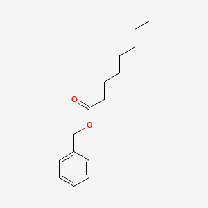 Octanoic acid, phenylmethyl ester 분자 구조