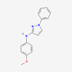METHOXYPHENYLAMINO PHENYLPYRAZOLE 분자 구조