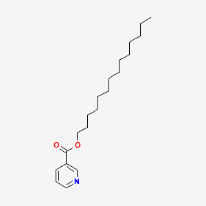 MYRISTYL NICOTINATE 분자 구조