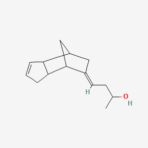 HEXAHYDRO-METHANOINDENE-5-YLIDENE-2-BUTANOL 분자 구조