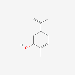2-Cyclohexen-1-ol, 2-methyl-5-(1-methylethenyl)- 분자 구조