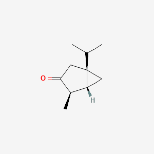 Bicyclo[3.1.0]hexan-3-one, 4-methyl-1-(1-methylethyl)-, [1S-(1.alpha.,4.alpha.,5.alpha.)]- 분자 구조