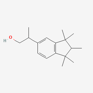 1H-Indene-5-ethanol, 2,3-dihydro-.beta.,1,1,2,3,3-hexamethyl- 분자 구조