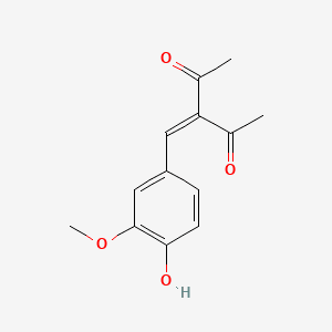 VANILLYLIDENE PENTANEDIONE 분자 구조