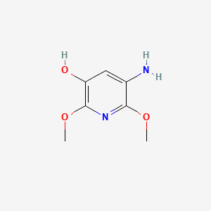 5-AMINO-2,6-DIMETHOXY-3-HYDROXYPYRIDINE Molecular structure