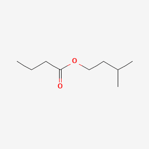Butanoic acid, 3-methylbutyl ester 분자 구조