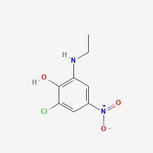 2-CHLORO-6-ETHYLAMINO-4-NITROPHENOL Molecular structure