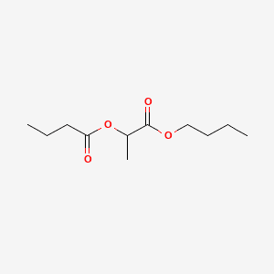 Butanoic acid, 2-butoxy-1-methyl-2-oxoethyl ester 분자 구조