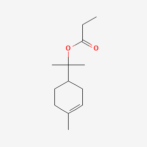 3-Cyclohexene-1-methanol, .alpha.,.alpha.,4-trimethyl-, propanoate 분자 구조