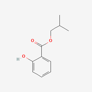 Benzoic acid, 2-hydroxy-, 2-methylpropyl ester 분자 구조