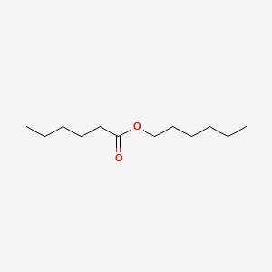 Hexanoic acid, hexyl ester 분자 구조