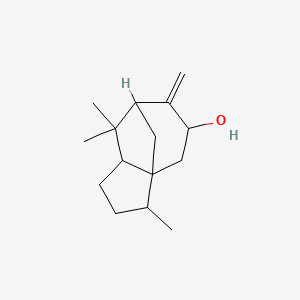 1H-3a,7-Methanoazulen-5-ol, octahydro-3,8,8-trimethyl-6-methylene- 분자 구조