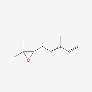 Oxirane, 2,2-dimethyl-3-(3-methyl-2,4-pentadienyl)- 분자 구조