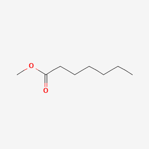 Heptanoic acid, methyl ester 분자 구조