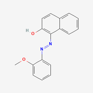 2-Naphthalenol, 1-[(2-methoxyphenyl)azo]- 분자 구조