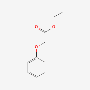 Acetic acid, phenoxy-, ethyl ester 분자 구조