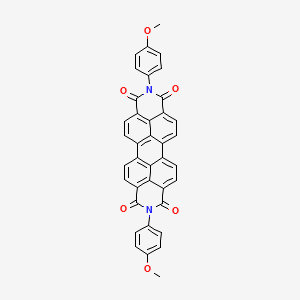 Anthra[2,1,9-def:6,5,10-d'e'f']diisoquinoline-1,3,8,10(2H,9H)-tetrone, 2,9-bis(4-methoxyphenyl)- 분자 구조