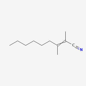 2-Nonenenitrile, 2,3-dimethyl- 분자 구조