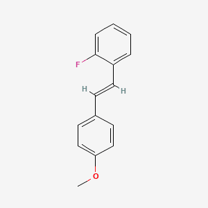 FLUOROMETHOXYSTILBENE 분자 구조