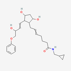 DECHLORO CYCLOPROPYLMETHYLCLOPROSTENOLAMIDE 분자 구조