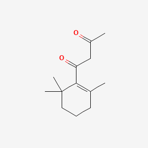 TRIMETHYL-1-CYCLOHEXENYLBUTANE-1,3-DIONE 분자 구조