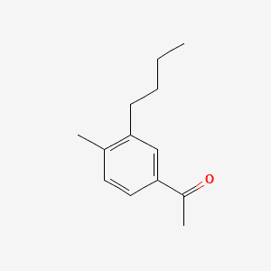 3-BUTYL-4-METHYLPHENYL METHYL KETONE Molecular structure