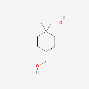1,4-Cyclohexanedimethanol, 1-ethyl- 분자 구조