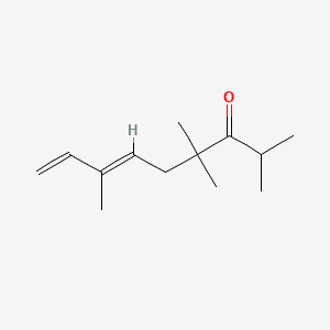 TETRAMETHYLNONA-6,8-DIEN-3-ONE 분자 구조