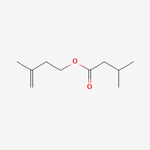 Butanoic acid, 3-methyl-, 3-methyl-3-butenyl ester 분자 구조