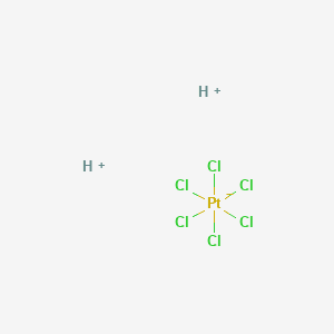 Platinate(2-), hexachloro-, dihydrogen, (OC-6-11)- 분자 구조