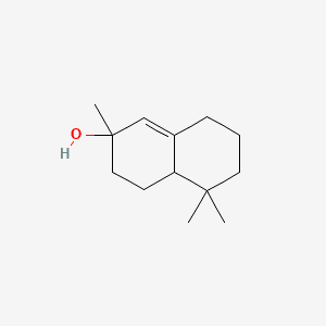 2-Naphthol, 2,3,4,4a,5,6,7,8-octahydro-2,5,5-trimethyl- 분자 구조