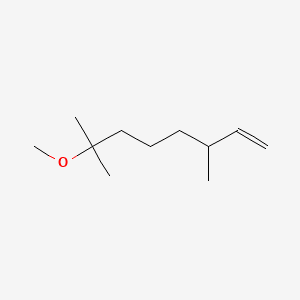 1-Octene, 7-methoxy-3,7-dimethyl- 분자 구조